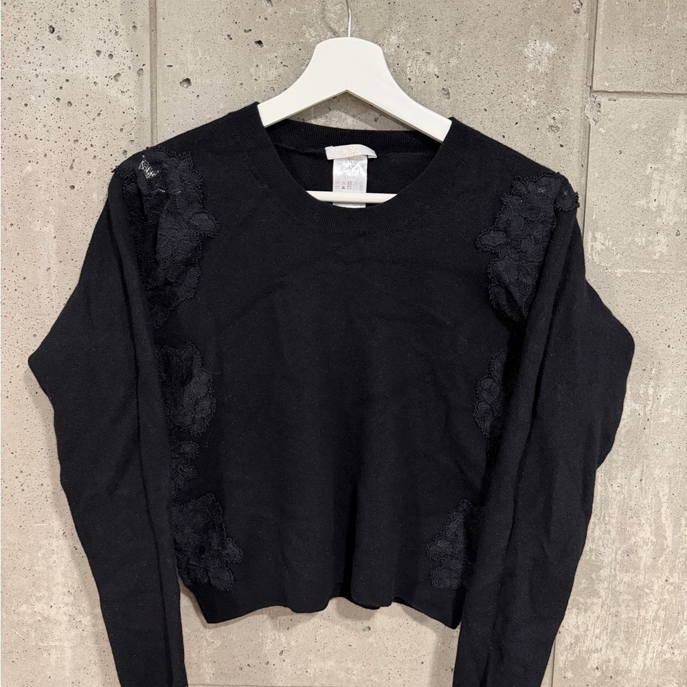 Chloé Lace Wool Sweater